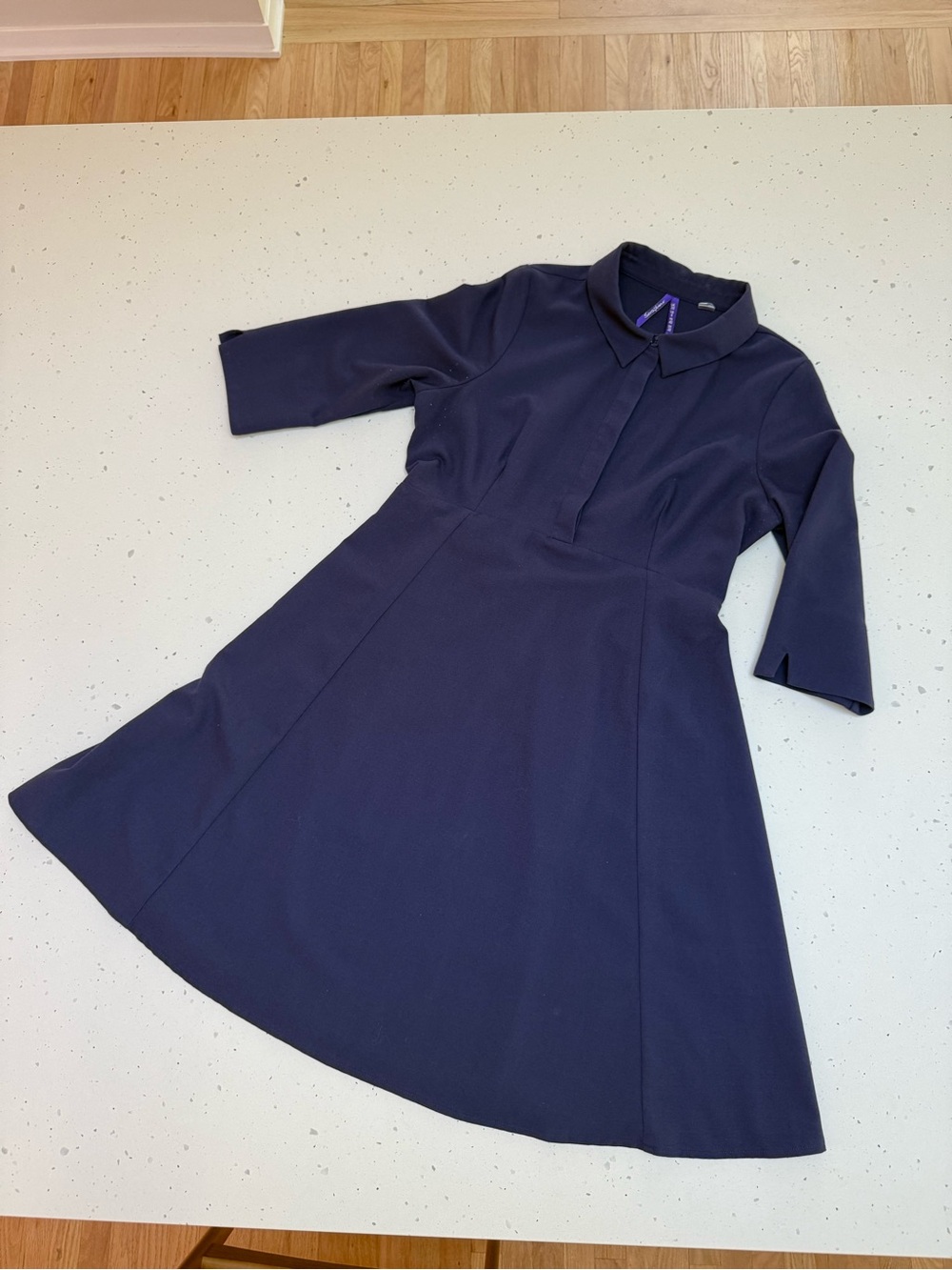 Séraphine Maternity Dark Purple Collared Dress Size US 6